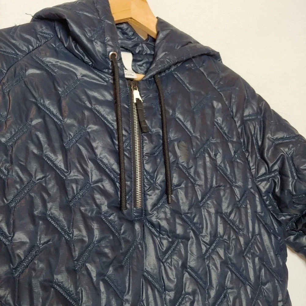 Nike Lab Essentials Insulated Short‎ Sleeve Hoodie Puffer Pullover Blue 916368 S - Picture 5 of 16